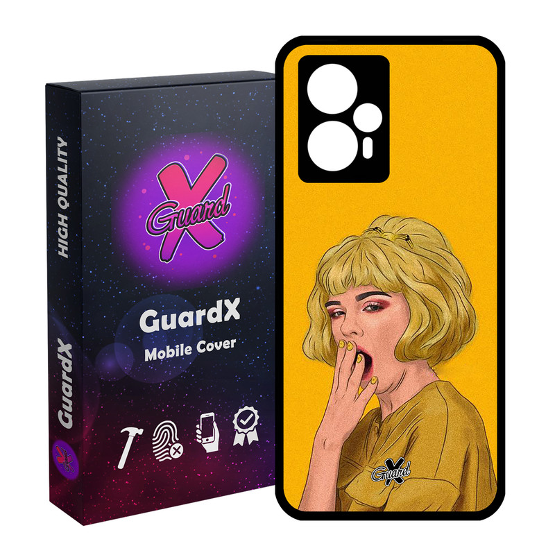 کاور گارد ایکس طرح Girl مدل Glass10311 مناسب برای گوشی موبایل شیائومی Poco F5/Redmi Note 12 Turbo