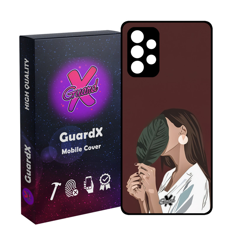 کاور گارد ایکس طرح دختر مدل Glass10476 مناسب برای گوشی موبایل سامسونگ Galaxy A73