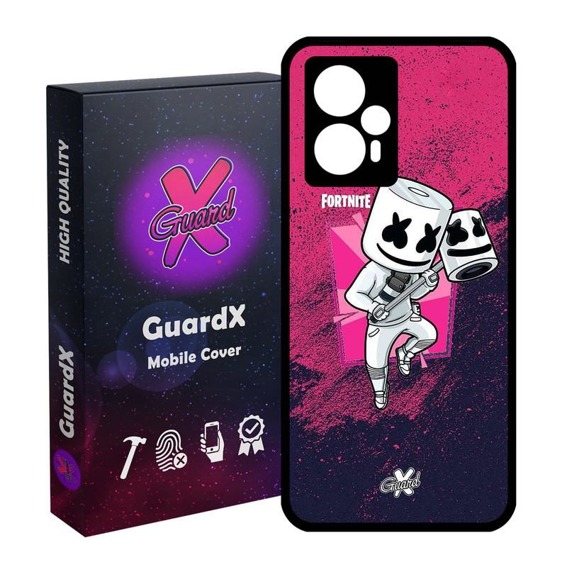 کاور گارد ایکس طرح Fortnite مدل Glass10031 مناسب برای گوشی موبایل شیائومی Poco F5/Redmi Note 12 Turbo