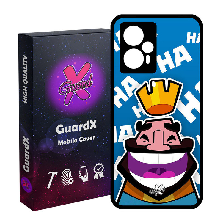 کاور گارد ایکس طرح Clash Royale مدل Glass10036 مناسب برای گوشی موبایل شیائومی Poco F5/Redmi Note 12 Turbo