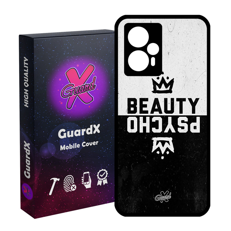 کاور گارد ایکس طرح Beauty Psycho مدل Glass10094 مناسب برای گوشی موبایل شیائومی Poco F5/Redmi Note 12 Turbo