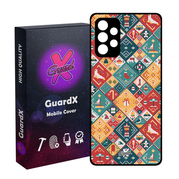 کاور گارد ایکس طرح Pattern مدل Glass10168 مناسب برای گوشی موبایل سامسونگ Galaxy A73
