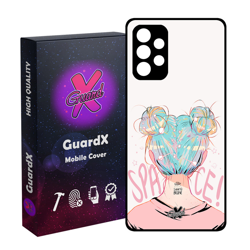 کاور گارد ایکس طرح دختر مدل Glass10198 مناسب برای گوشی موبایل سامسونگ Galaxy A73