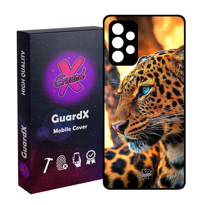 کاور گارد ایکس طرح پلنگ مدل Glass10237 مناسب برای گوشی موبایل سامسونگ Galaxy A73