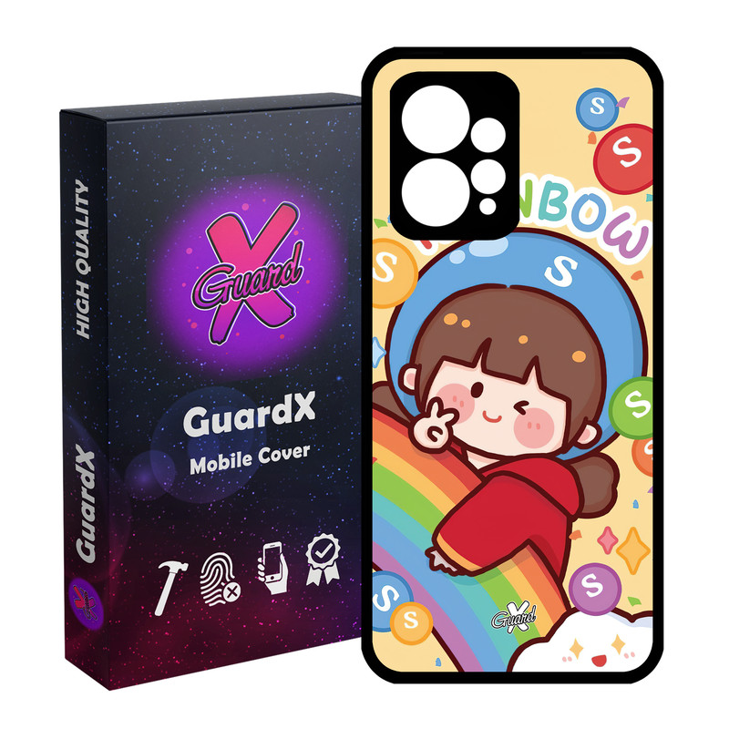 کاور گارد ایکس طرح Girl مدل Glass10520 مناسب برای گوشی موبایل شیائومی Redmi Note 12 4G