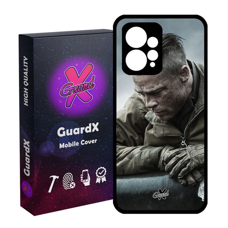 کاور گارد ایکس طرح Brad Pitt مدل Glass10134 مناسب برای گوشی موبایل شیائومی Redmi Note 12 4G