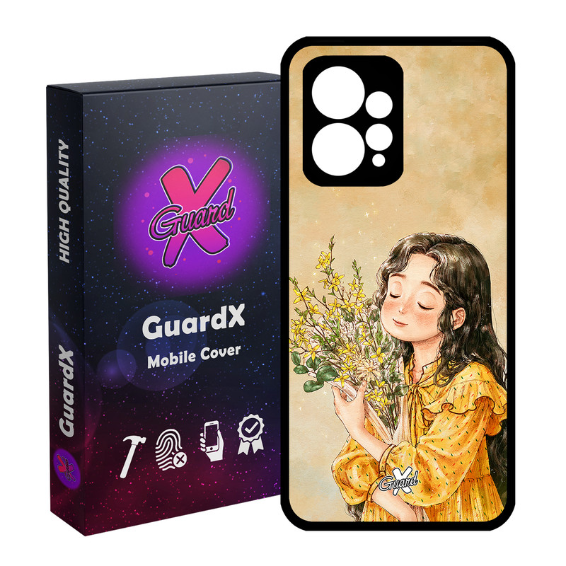 کاور گارد ایکس طرح دختر مدل Glass10232 مناسب برای گوشی موبایل شیائومی Redmi Note 12 4G