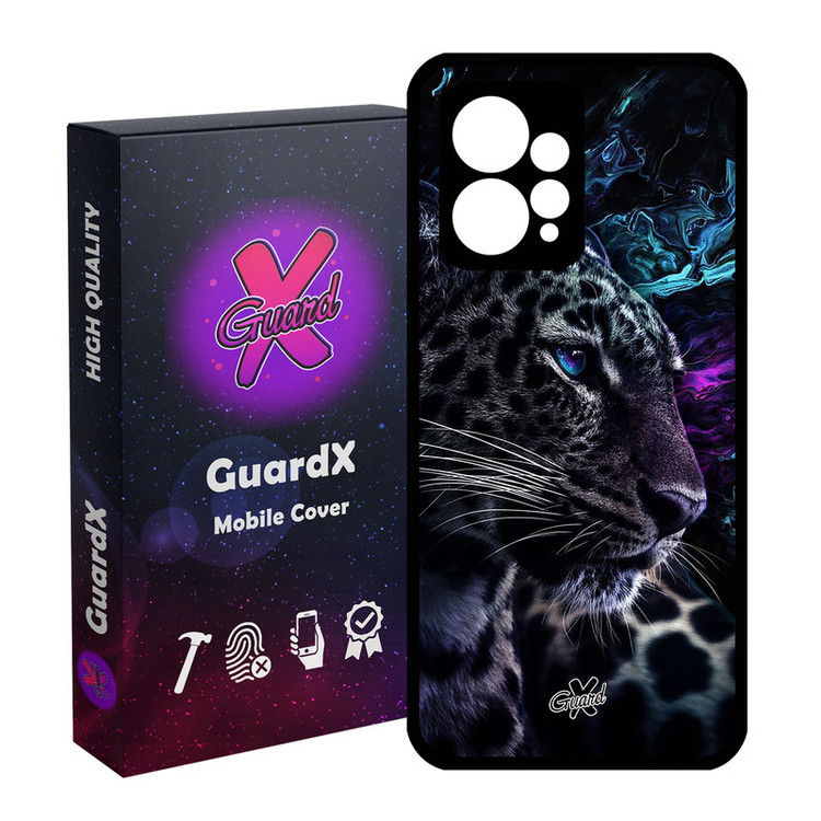 کاور گارد ایکس طرح پلنگ مدل Glass10250 مناسب برای گوشی موبایل شیائومی Redmi Note 12 4G