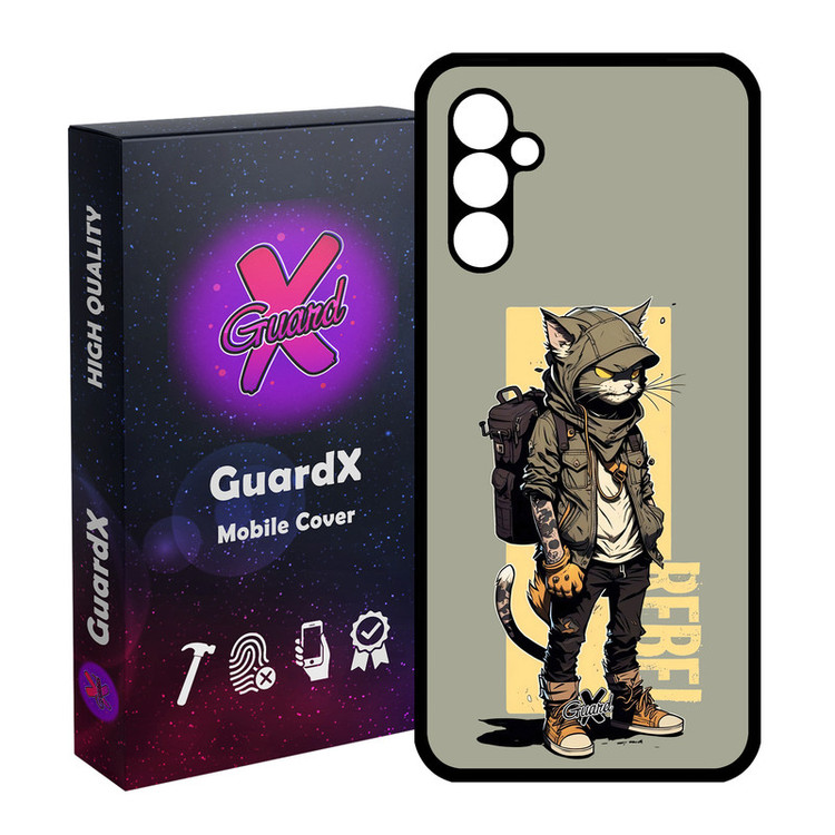 کاور گارد ایکس طرح گربه مدل Glass10612 مناسب برای گوشی موبایل سامسونگ Galaxy A24/A24 4G/M34 5G