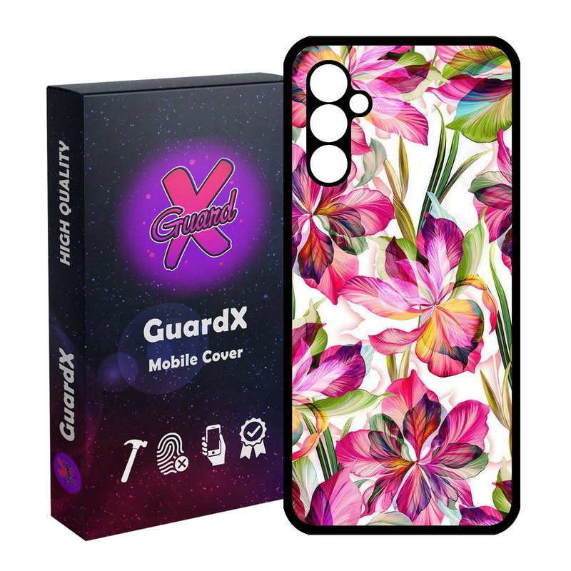 کاور گارد ایکس طرح گل مدل Glass10677 مناسب برای گوشی موبایل سامسونگ Galaxy A24/A24 4G/M34 5G