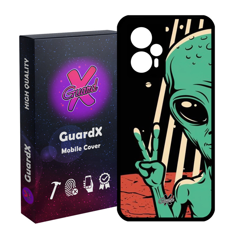 کاور گارد ایکس طرح Alien مدل Glass10499 مناسب برای گوشی موبایل شیائومی Poco F5/Redmi Note 12 Turbo