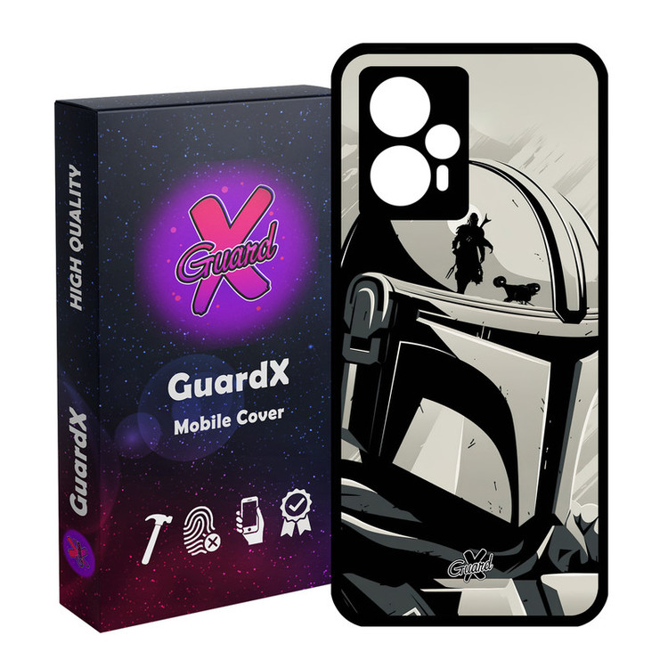 کاور گارد ایکس طرح Mandalorian مدل Glass10502 مناسب برای گوشی موبایل شیائومی Poco F5/Redmi Note 12 Turbo