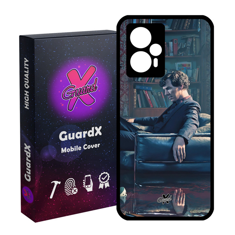 کاور گارد ایکس طرح شرلوک مدل Glass10519 مناسب برای گوشی موبایل شیائومی Poco F5/Redmi Note 12 Turbo