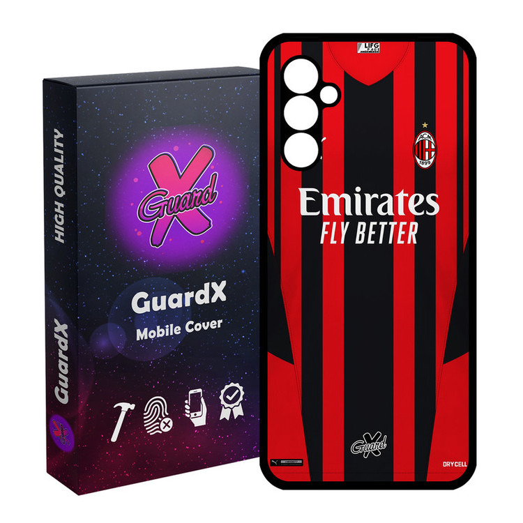 کاور گارد ایکس طرح AC Milan مدل Glass10399 مناسب برای گوشی موبایل سامسونگ Galaxy A24/A24 4G/M34 5G