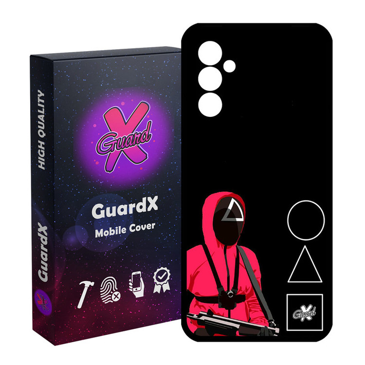 کاور گارد ایکس طرح Squid Game مدل Glass10410 مناسب برای گوشی موبایل سامسونگ Galaxy A24/A24 4G/M34 5G