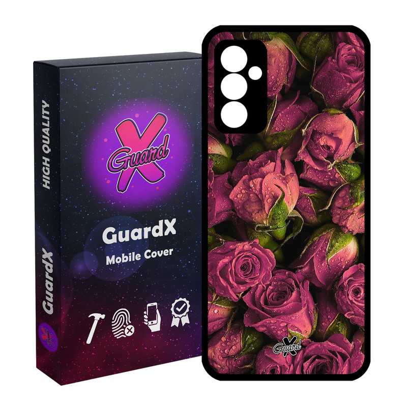 کاور گارد ایکس طرح Flower مدل Glass10006 مناسب برای گوشی موبایل سامسونگ Galaxy A34 / A34 5G