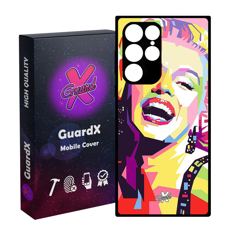 کاور گارد ایکس طرح Marilyn Monroe مدل Glass10273 مناسب برای گوشی موبایل سامسونگ Galaxy S23 Ultra