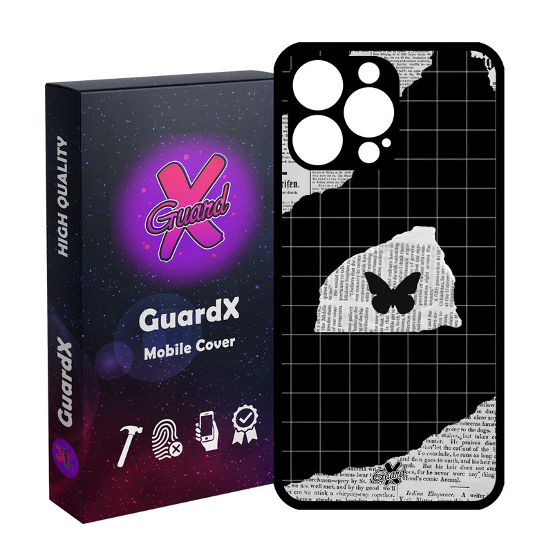 کاور گارد ایکس طرح پروانه مدل Glass10533 مناسب برای گوشی موبایل اپل iPhone 14 Pro Max
