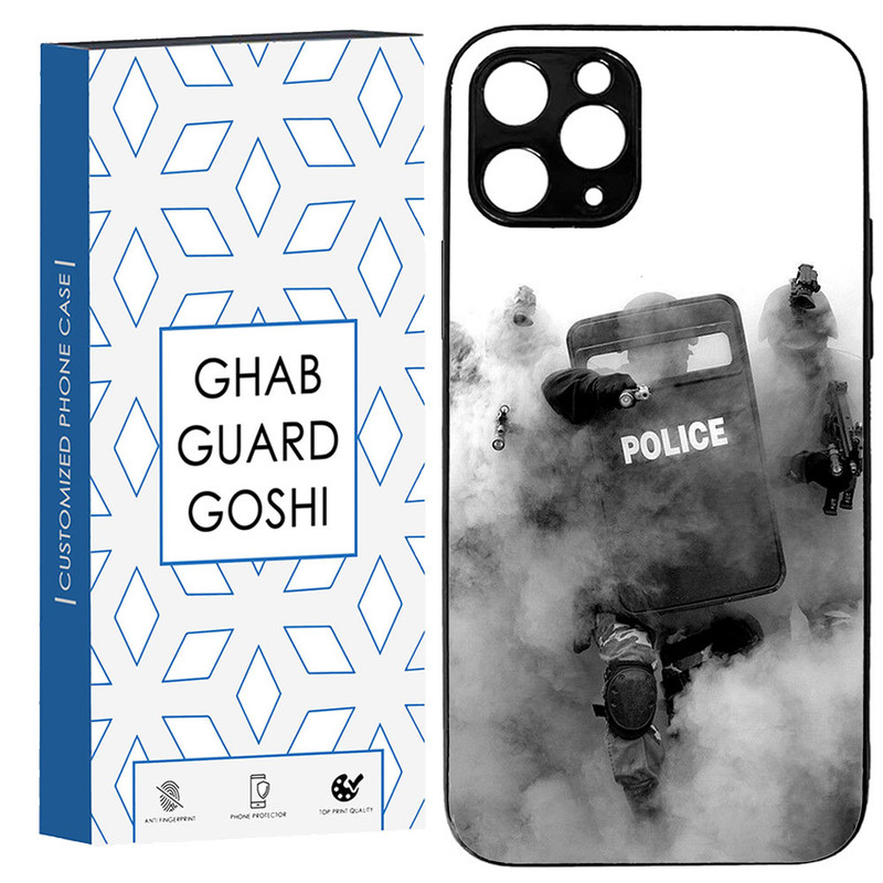 کاور قاب گارد گوشی طرح police کد TPU-136 مناسب برای گوشی موبایل اپل IPHONE 12 pro max
