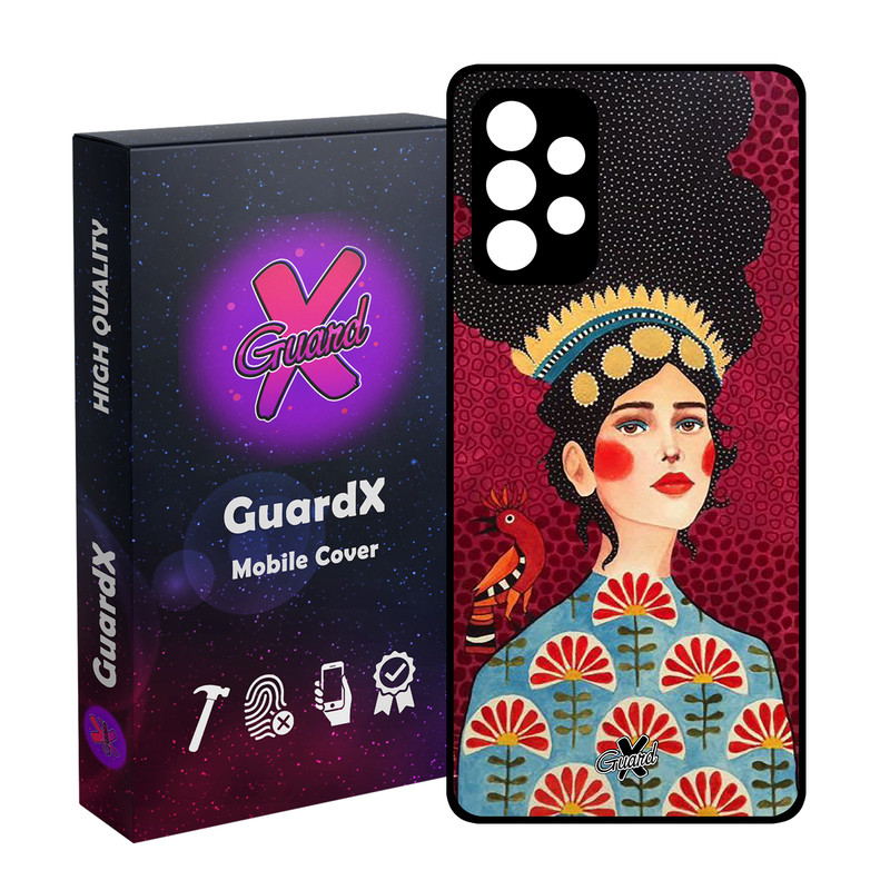 کاور گارد ایکس طرح Girl مدل Glass10179 مناسب برای گوشی موبایل سامسونگ Galaxy A52s