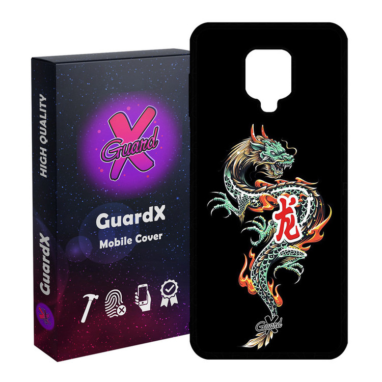 کاور گارد ایکس طرح Dragon مدل Glass10296 مناسب برای گوشی موبایل سامسونگ Redmi Note 9S / Note 9 Pro / Note 9 Pro Max