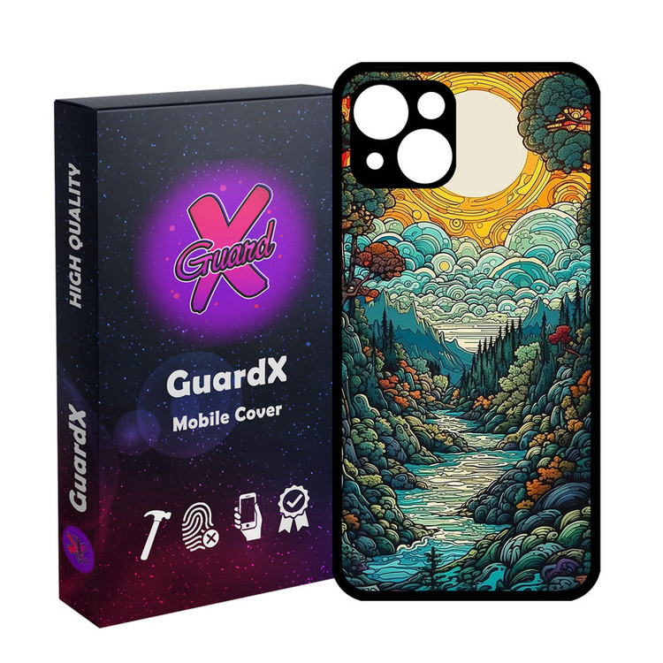 کاور گارد ایکس طرح منظره مدل Glass10767 مناسب برای گوشی موبایل اپل iPhone 13
