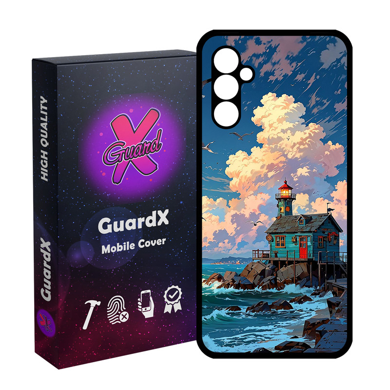 کاور گارد ایکس طرح خانه دریا مدل Glass10772 مناسب برای گوشی موبایل سامسونگ Galaxy A24/A24 4G/M34 5G