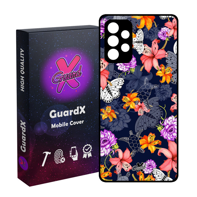 کاور گارد ایکس طرح گل مدل Glass10207 مناسب برای گوشی موبایل سامسونگ Galaxy A52