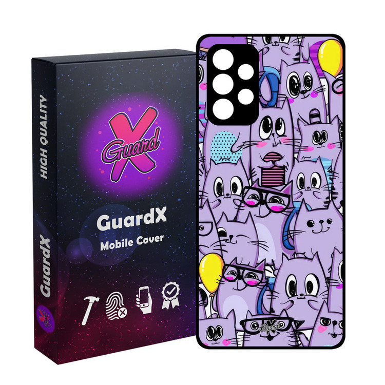 کاور گارد ایکس طرح گربه مدل Glass10709 مناسب برای گوشی موبایل سامسونگ Galaxy A53
