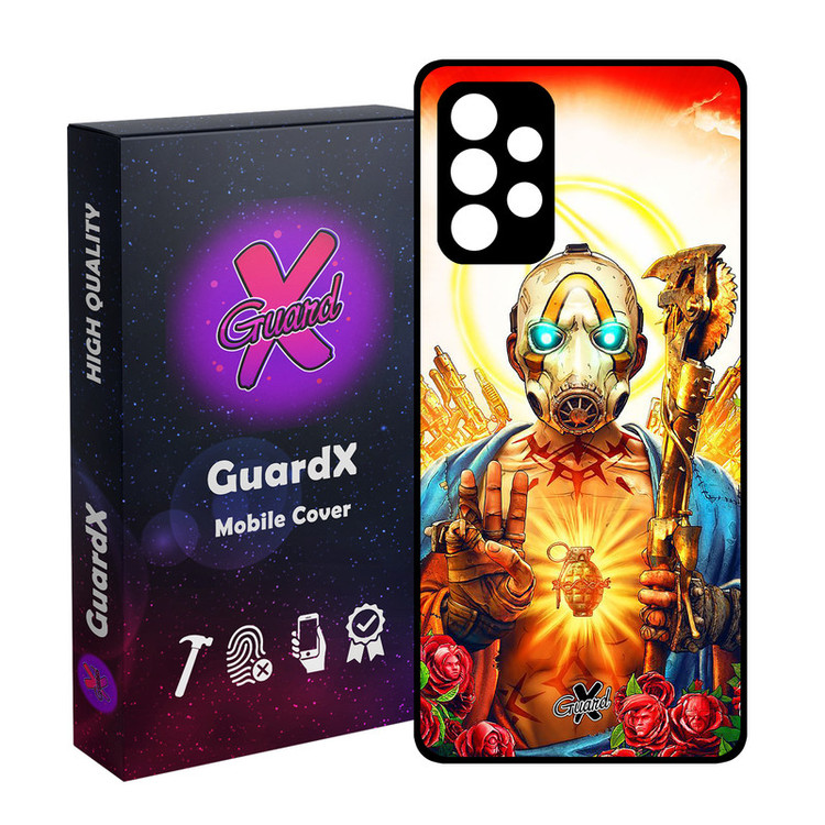 کاور گارد ایکس طرح Borderlands مدل Glass10068 مناسب برای گوشی موبایل سامسونگ Galaxy A52