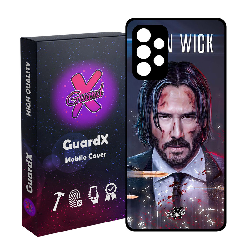 کاور گارد ایکس طرح John Wick مدل Glass10145 مناسب برای گوشی موبایل سامسونگ Galaxy A32 4G