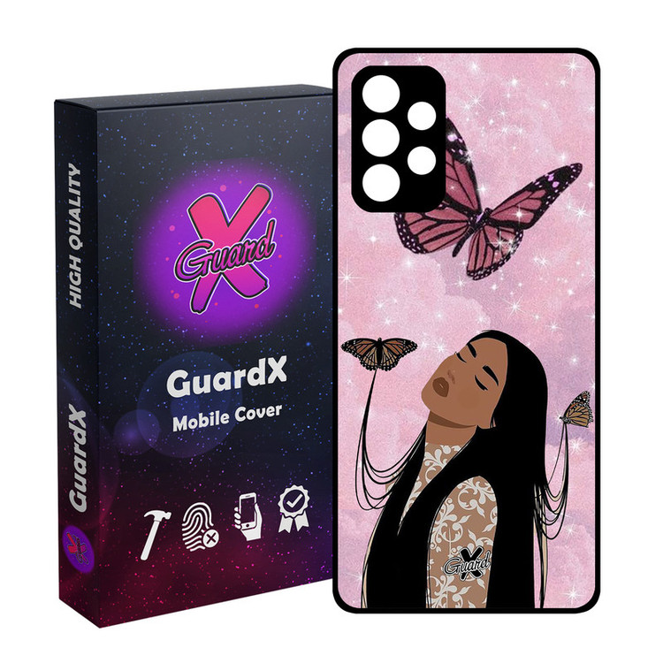 کاور گارد ایکس طرح Girl مدل Glass10297 مناسب برای گوشی موبایل سامسونگ Galaxy A53