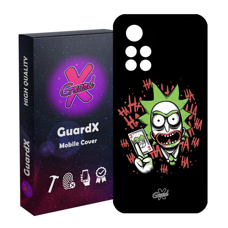 کاور گارد ایکس طرح Rick and Morty مدل Glass10151 مناسب برای گوشی موبایل شیائومی Poco M4 Pro 5G/Redmi Note 11T 5G/Redmi Note 11S 5G