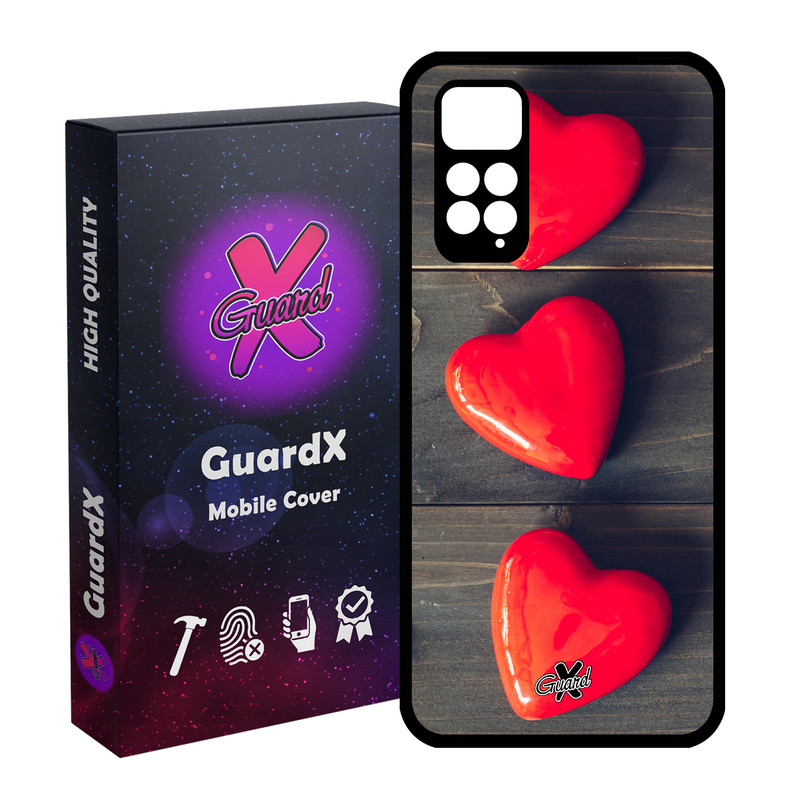 کاور گارد ایکس طرح Love مدل Glass10181 مناسب برای گوشی موبایل شیائومی Redmi Note 11S/ Note 11 4G