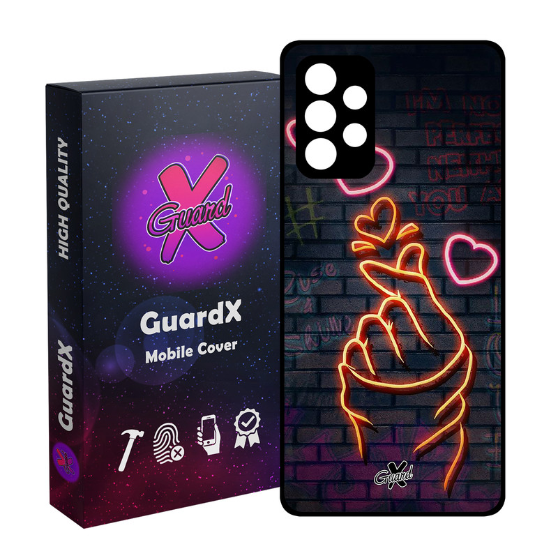 کاور گارد ایکس طرح Love مدل Glass10022 مناسب برای گوشی موبایل سامسونگ Galaxy A73