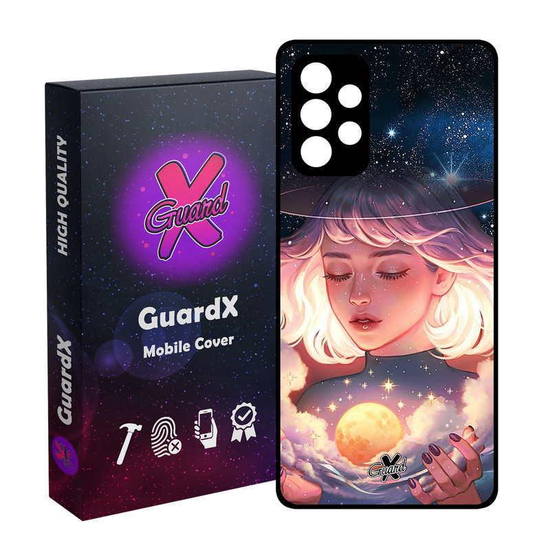 کاور گارد ایکس طرح Girl مدل Glass10059 مناسب برای گوشی موبایل سامسونگ Galaxy A73