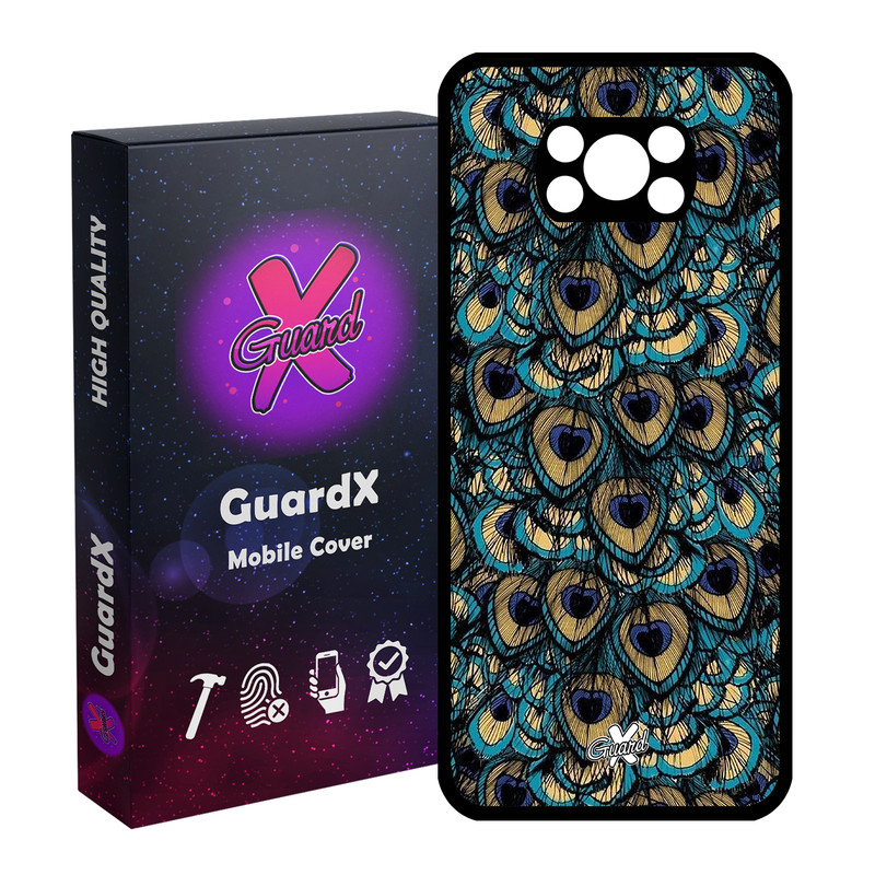 کاور گارد ایکس طرح Peacock مدل Glass10092 مناسب برای گوشی موبایل شیائومی Poco X3 / Poco X3 NFC