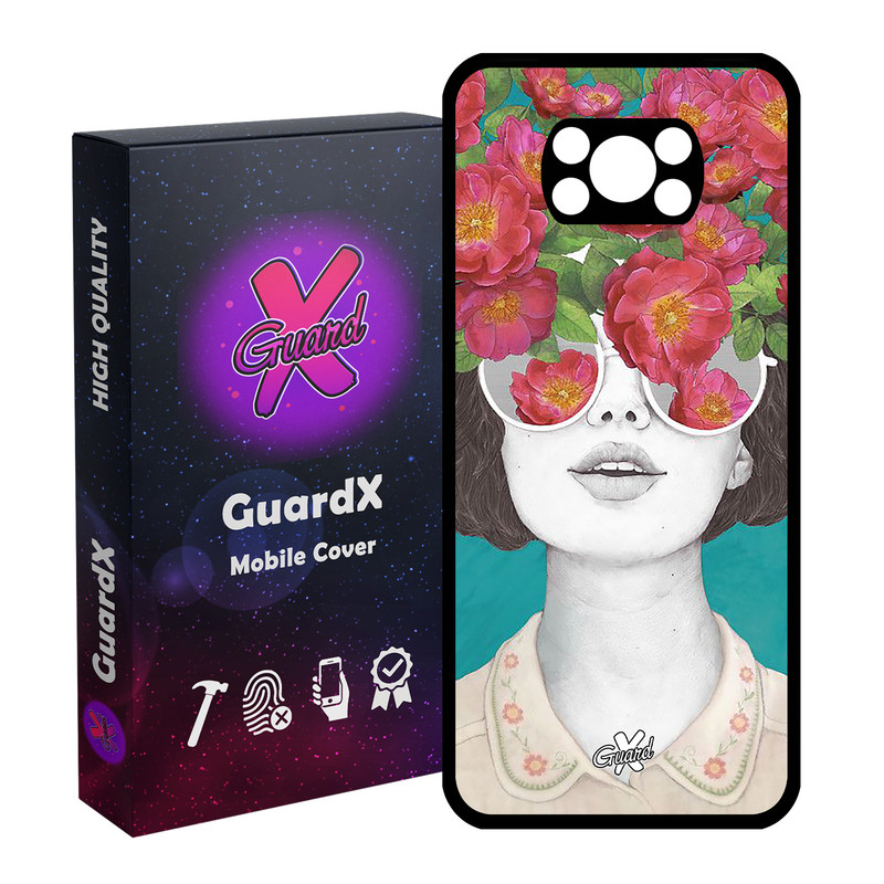 کاور گارد ایکس طرح Girl مدل Glass10148 مناسب برای گوشی موبایل شیائومی Poco X3 / Poco X3 NFC