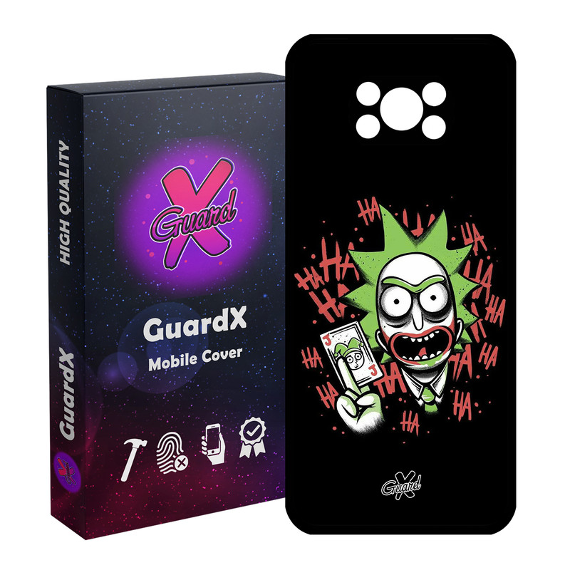 کاور گارد ایکس طرح Rick and Morty مدل Glass10151 مناسب برای گوشی موبایل شیائومی Poco X3 / Poco X3 NFC