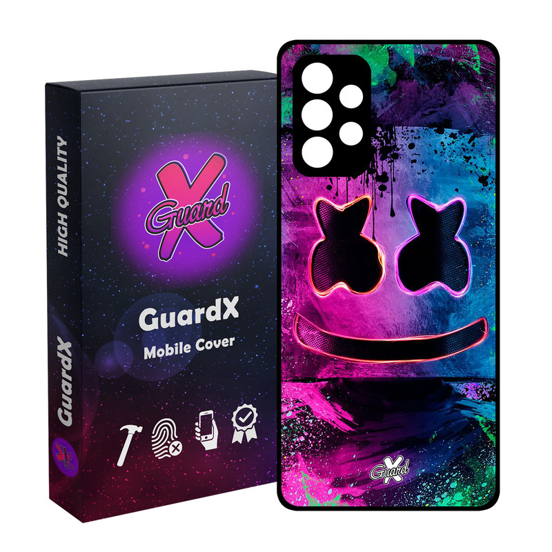 کاور گارد ایکس طرح Marshmello مدل Glass10028 مناسب برای گوشی موبایل سامسونگ Galaxy A52