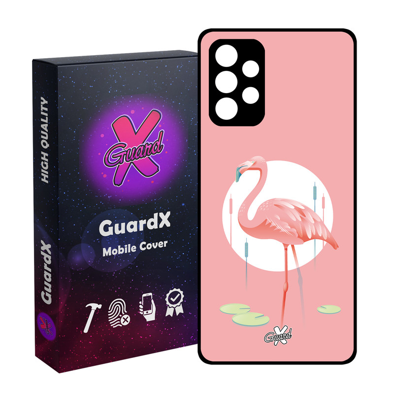 کاور گارد ایکس طرح Flamingo مدل Glass10084 مناسب برای گوشی موبایل سامسونگ Galaxy A32 4G