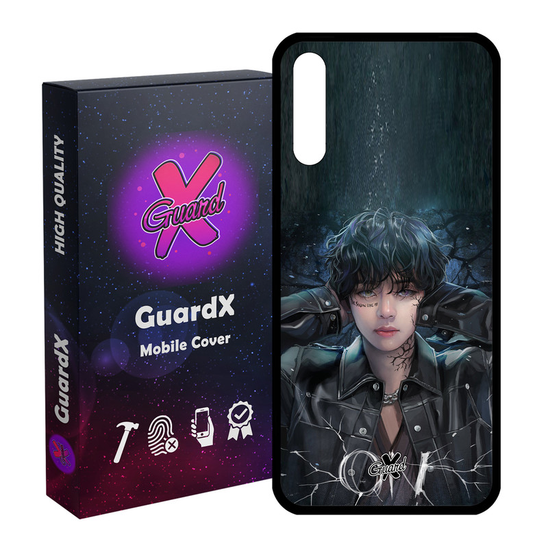کاور گارد ایکس طرح Girl مدل Glass10374 مناسب برای گوشی موبایل سامسونگ Galaxy A30s / A50 / A50s