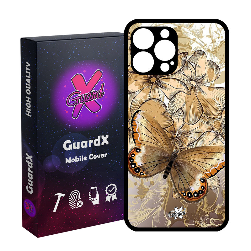 کاور گارد ایکس طرح پروانه مدل Glass10272 مناسب برای گوشی موبایل اپل iPhone 13 Pro Max