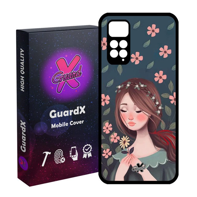 کاور گارد ایکس طرح Girl مدل Glass10332 مناسب برای گوشی موبایل شیائومی Redmi Note 11S/ Note 11 4G