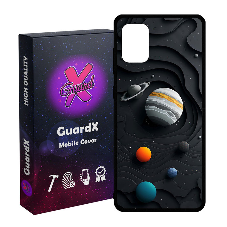 کاور گارد ایکس طرح کهکشان مدل Glass10749 مناسب برای گوشی موبایل سامسونگ Galaxy A31