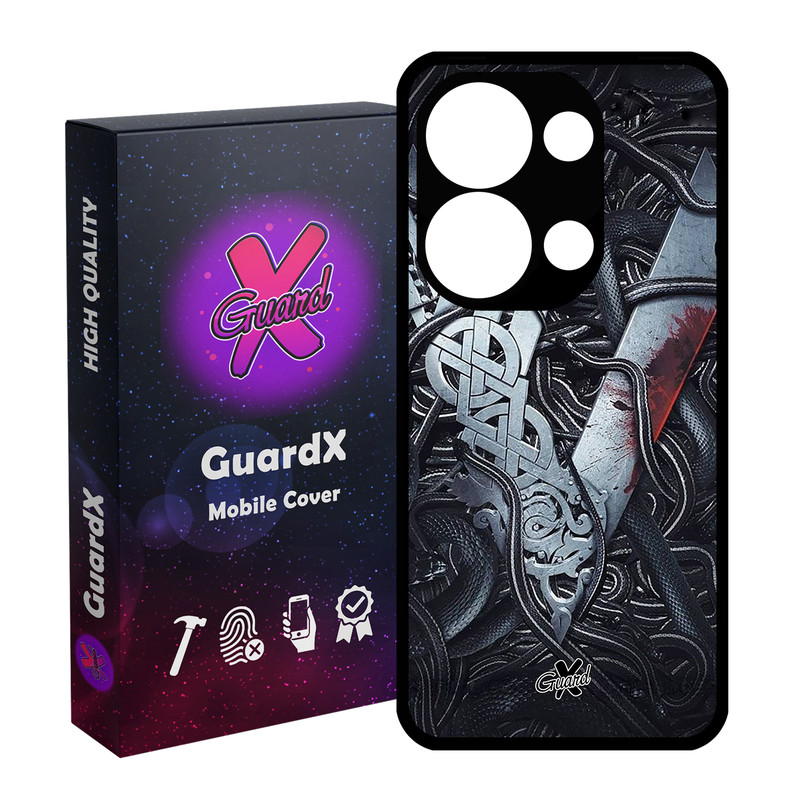 کاور گارد ایکس طرح Vikings مدل Glass10221 مناسب برای گوشی موبایل شیائومی Poco X6 5G / Note 13 Pro 5G