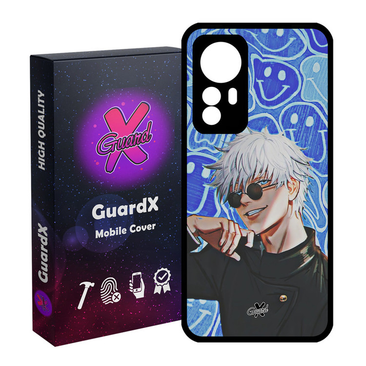 کاور گارد ایکس طرح ساتورو گوجو انیمه مدل Glass10552 مناسب برای گوشی موبایل شیائومی Redmi Note 12S