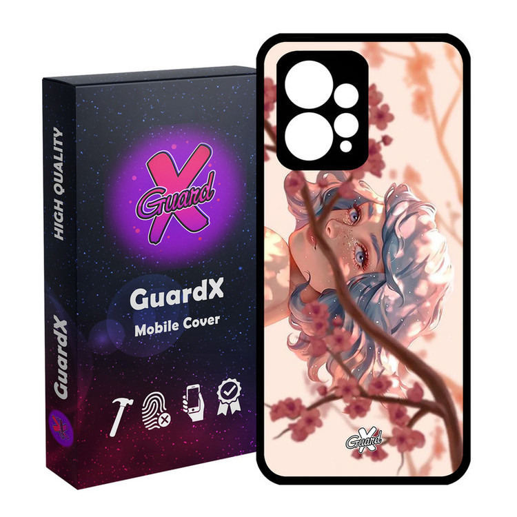 کاور گارد ایکس طرح Girl مدل Glass10007 مناسب برای گوشی موبایل شیائومی Redmi Note 12 4G