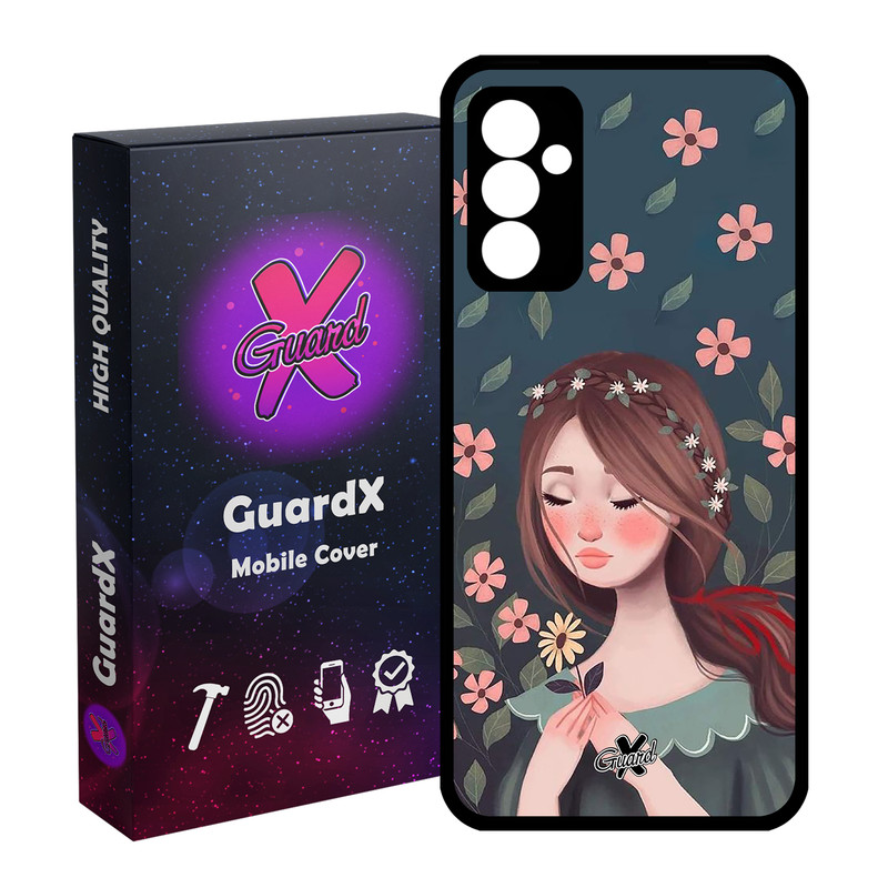 کاور گارد ایکس طرح Girl مدل Glass10332 مناسب برای گوشی موبایل سامسونگ Galaxy A34 / A34 5G