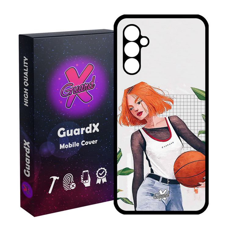 کاور گارد ایکس طرح Girl مدل Glass10338 مناسب برای گوشی موبایل سامسونگ Galaxy A24/A24 4G/M34 5G